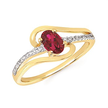Gemstone & Diamond Ring