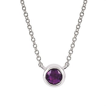 Bezel Gemstone Necklace
