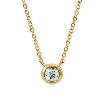Bezel Gemstone Necklace
