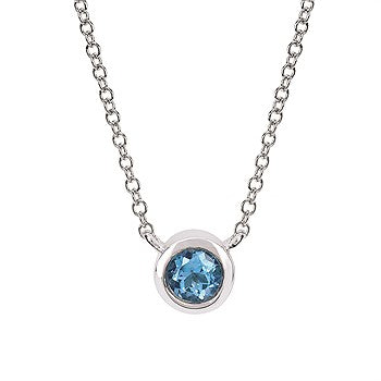 Bezel Gemstone Necklace