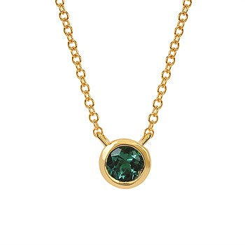 Bezel Gemstone Necklace