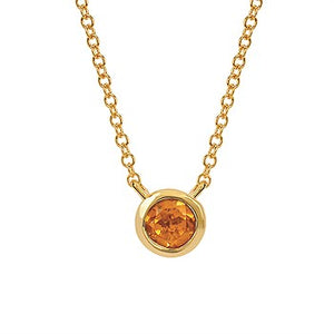 Bezel Gemstone Necklace