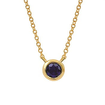 Bezel Gemstone Necklace