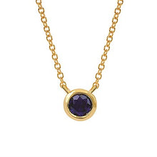 Load image into Gallery viewer, Bezel Gemstone Necklace