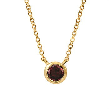 Bezel Gemstone Necklace