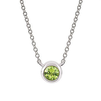 Bezel Gemstone Necklace