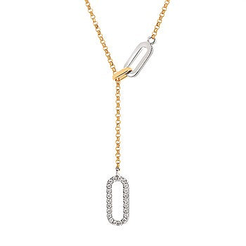 Two Tone Drop Necklace