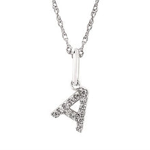 Load image into Gallery viewer, Diamond Initial Pendant