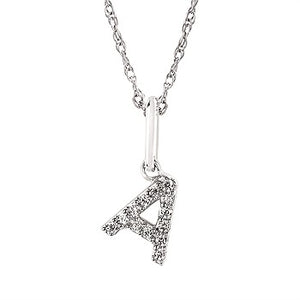 Diamond Initial Pendant