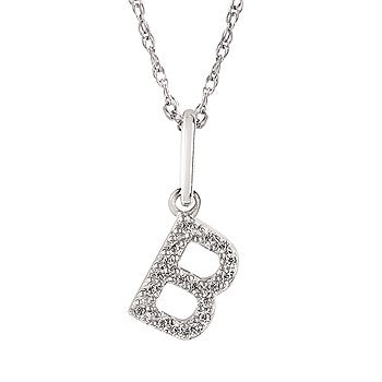 Diamond Initial Pendant