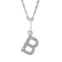 Load image into Gallery viewer, Diamond Initial Pendant
