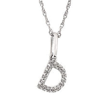 Load image into Gallery viewer, Diamond Initial Pendant
