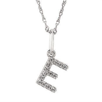 Diamond Initial Pendant