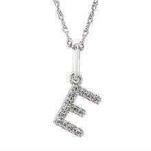 Load image into Gallery viewer, Diamond Initial Pendant