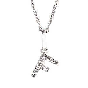 Diamond Initial Pendant