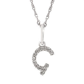 Diamond Initial Pendant
