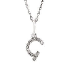 Load image into Gallery viewer, Diamond Initial Pendant