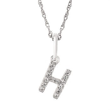 Diamond Initial Pendant