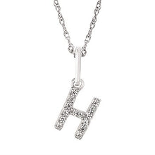 Load image into Gallery viewer, Diamond Initial Pendant