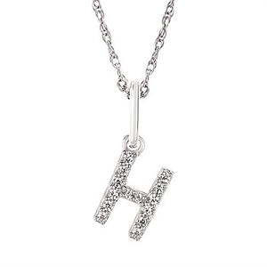 Diamond Initial Pendant