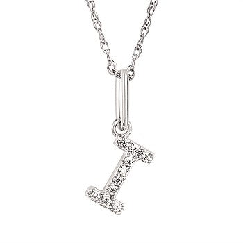 Diamond Initial Pendant