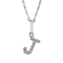 Load image into Gallery viewer, Diamond Initial Pendant