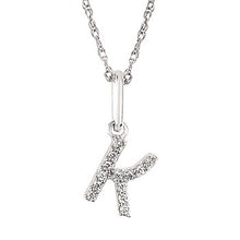 Load image into Gallery viewer, Diamond Initial Pendant