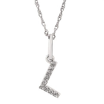 Diamond Initial Pendant