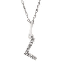 Load image into Gallery viewer, Diamond Initial Pendant