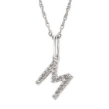 Load image into Gallery viewer, Diamond Initial Pendant