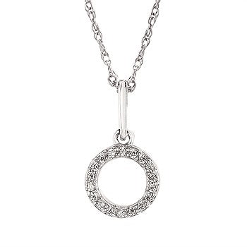 Diamond Initial Pendant