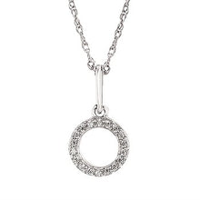 Load image into Gallery viewer, Diamond Initial Pendant