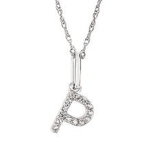 Load image into Gallery viewer, Diamond Initial Pendant