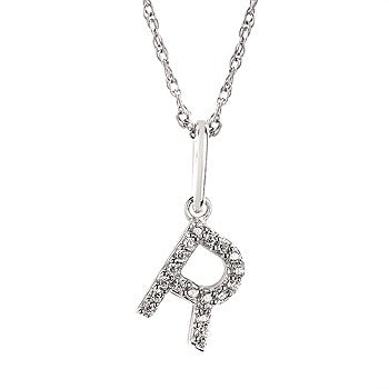 Diamond Initial Pendant