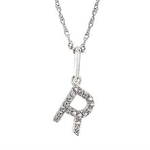 Load image into Gallery viewer, Diamond Initial Pendant