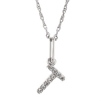 Diamond Initial Pendant