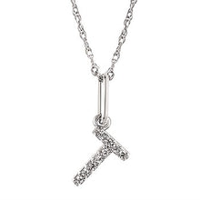 Load image into Gallery viewer, Diamond Initial Pendant