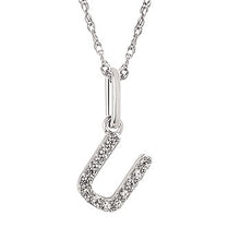 Load image into Gallery viewer, Diamond Initial Pendant