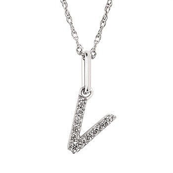Diamond Initial Pendant