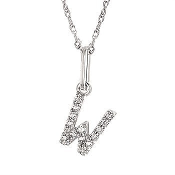 Diamond Initial Pendant