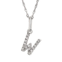 Load image into Gallery viewer, Diamond Initial Pendant