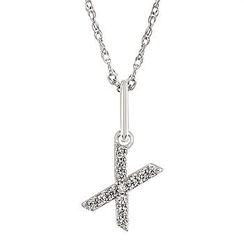 Diamond Initial Pendant