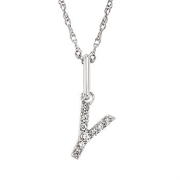 Diamond Initial Pendant