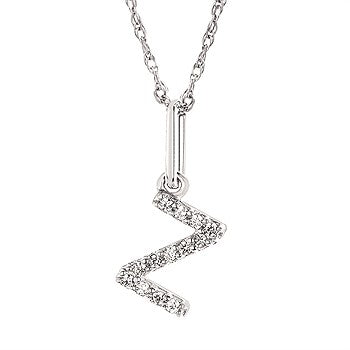 Diamond Initial Pendant