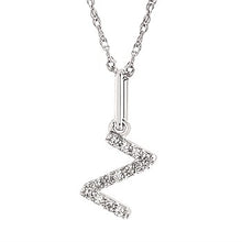 Load image into Gallery viewer, Diamond Initial Pendant