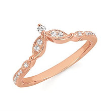 Load image into Gallery viewer, Pointed Rose Gold Stackable