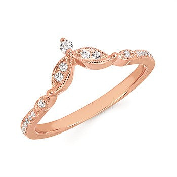 Pointed Rose Gold Stackable