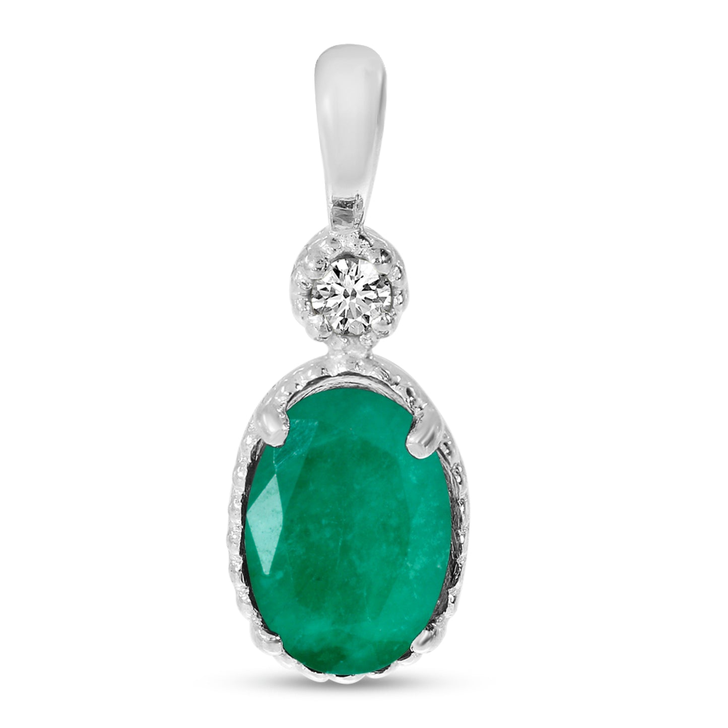 Emerald & Diamond Necklace