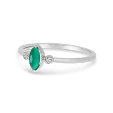 Load image into Gallery viewer, Marquise Gemstone &amp; Diamond Ring