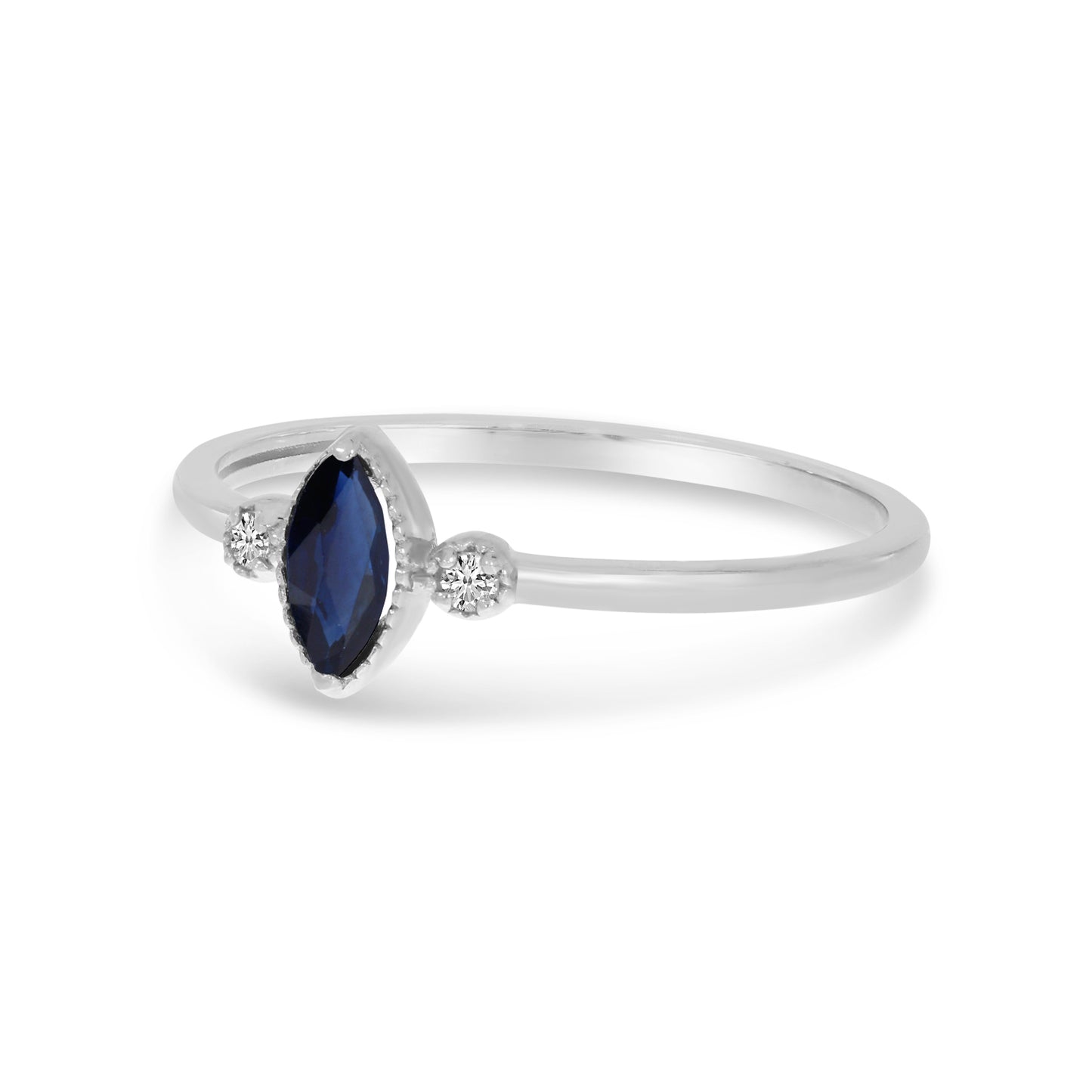 Marquise Gemstone & Diamond Ring